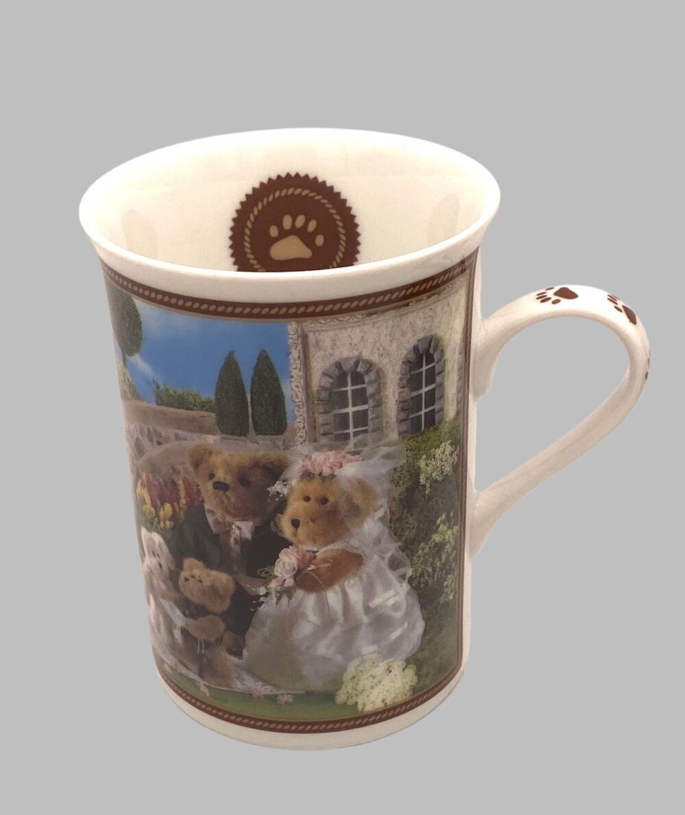 Danbury Mint Vintage Boyds Bear Collector Mugs "Weddin Day"